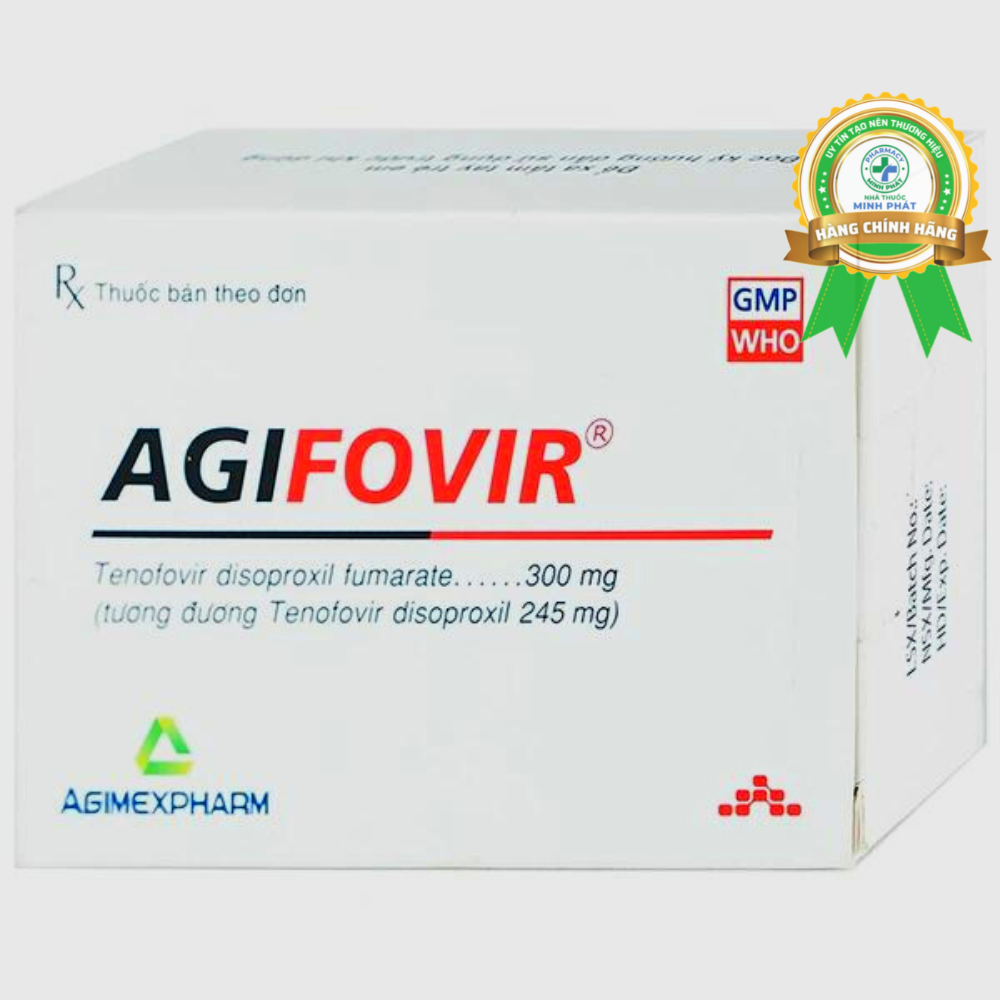 Thuốc Agifovir Agimexpharm Điều Trị Hiv Type 1 Và Viêm Gan B Mạn Tính (30 Viên)